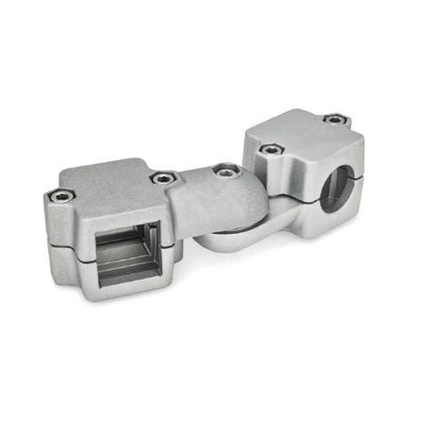 Conexión de tubo redondo - GMQ series - Inocon GmbH - de aluminio fundido / reglable