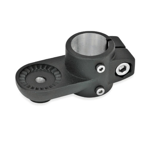 Conexión de tubo redondo - LSP.E series - Inocon GmbH - de aluminio / reglable / sujeción pendular
