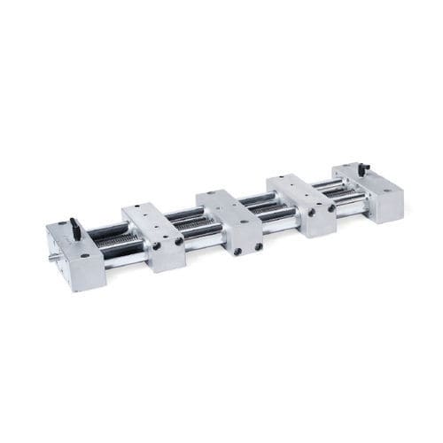 Eje lineal de doble tubo - PD3E series - Inocon GmbH - manual / de aluminio / de precisión