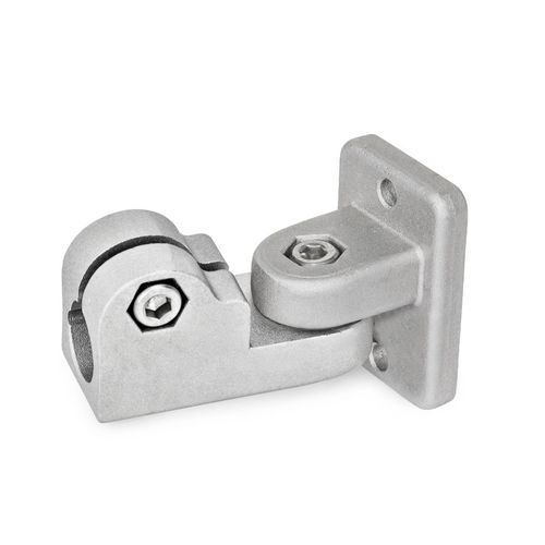 Conexión de tubo redondo - GKF series - Inocon GmbH - de aluminio / de rosca / reglable