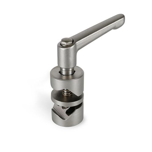 Conexión de tubo redondo - GMV  - Inocon GmbH - de acero inoxidable / reglable / portatubos