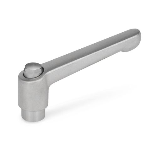 Palanca de agarre de acero inoxidable - HEK series - Inocon GmbH - regulables / roscada