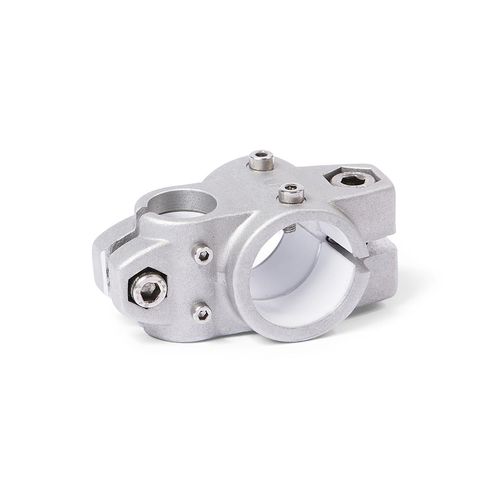 Conexión de tubo redondo - KSU.Z series - Inocon GmbH - en cruz / de aluminio fundido / reglable