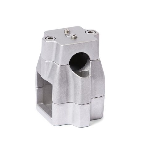 Conexión de tubo en cruz - KMU.E - Inocon GmbH - cuadrado / de aluminio / reglable