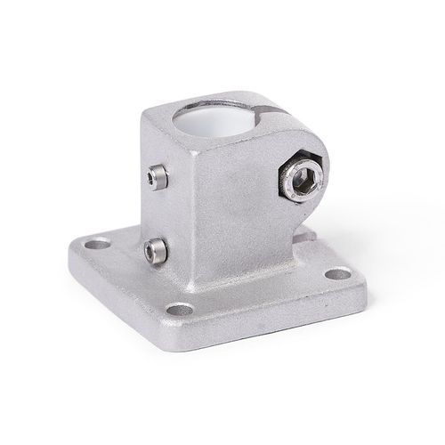Conexión de tubo redondo - BE.E series - Inocon GmbH - de acero inoxidable / reglable / corredero