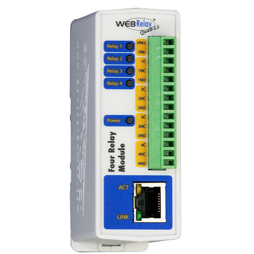 Relé de control de impulsos - WebRelay-Quad™ - Xytronix Research & Design, Inc. - 1NA/NC / para bomba / compacto