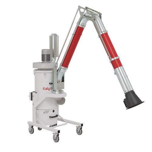 Extractor de humo móvil - UNISMOKE 48 - ITALYVACUUM S.R.L. - de soldadura / de ciclón