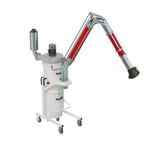 Extractor de humo móvil - Universal Smoke - ITALYVACUUM S.R.L. - de soldadura / con filtro de carbón activado / con filtro HEPA