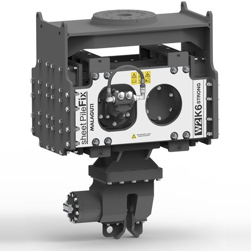 Hincapostes hidráulico - K4/K6 - Malaguti srl - para tablestaca