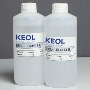 Cola silicona - KEOL-SI 2336	 - KEOL - para metal / bicomponente / transparente