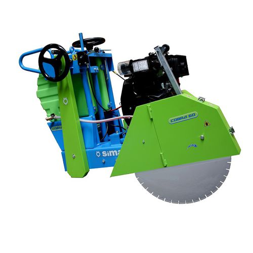 Máquina de aserrar cortadora de pavimento - COBRA 60 - SIMA, S.A. - para hormigón