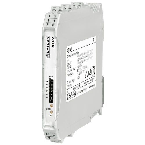Aislador galvánico - DT1122 dual-output (splitter) - Datcon Industrial Electronics Ltd. - 4-20 mA / de tensión / de corriente