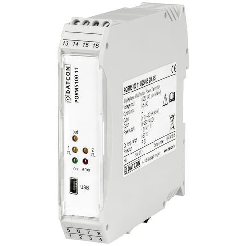 Relé de vigilancia de potencia - PQRM5100 11 series - Datcon Industrial Electronics Ltd. - de fase / de corriente / de tensión