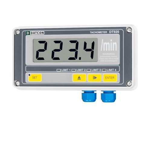 Tacómetro sin contacto - DT920  - Datcon Industrial Electronics Ltd. - para montaje en panel / con pantalla LCD / para motor