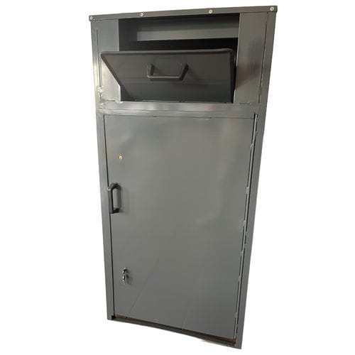 Cubo de basura de polietileno - 360 - CAYS - de acero galvanizado / de residuos industriales / de seguridad
