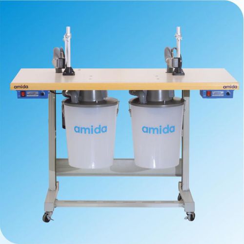 Máquina de corte doble cabezal - FT100-2 - Zhongshan Amida Mechanical & Electrical Equipment Co., Ltd. - de cuchilla / de tejido / enrase