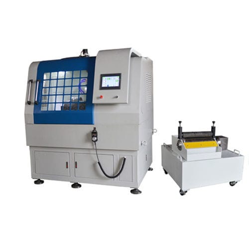 Máquina de corte de metalografía - QGZ series - Shanghai Shangcai testing machine Co.,Ltd - de hoja rotativa / controlada por PLC / automática