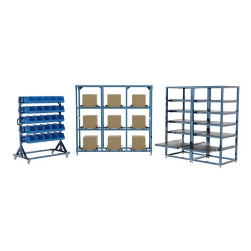 Sistema de estanterías de taller - Vention - para depósito de almacenamiento / con tablas / dinámico