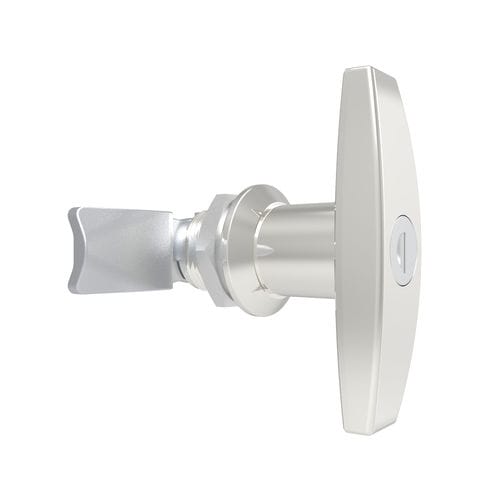 Pestillo con llave - B-1201-10-A3 - FORND - de 1/4 de vuelta / de zinc cromado / con tirador en T