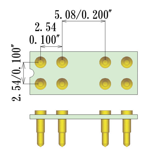 Ficha para relé para circuito impreso - SCH-8P-xxxx - JC CHERRY INC.