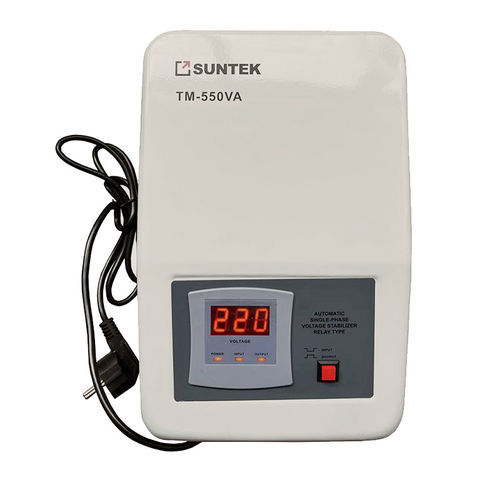 Estabilizador de tensión monofásico - SUNTEK TM-550VA - Electrosheriff - automático