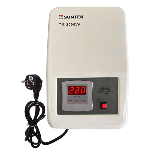 Estabilizador de tensión monofásico - SUNTEK TM-2000VA - Electrosheriff - automático