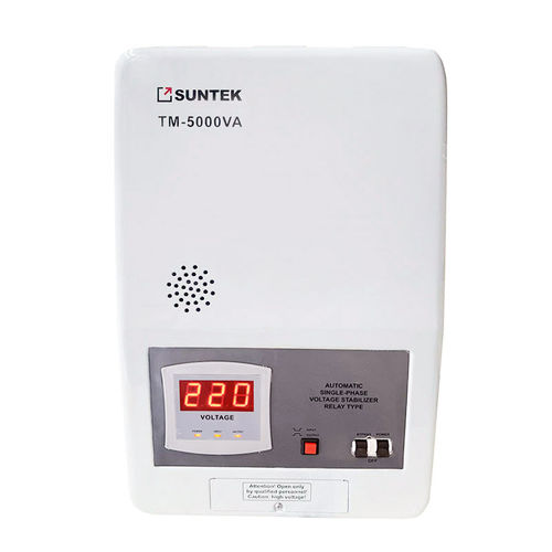 Estabilizador de tensión monofásico - SUNTEK TM-5000VA - Electrosheriff - automático