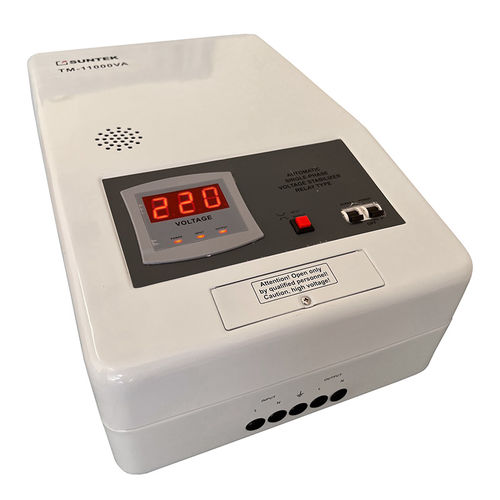 Estabilizador de tensión monofásico - SUNTEK TM-110OOVA - Electrosheriff - automático