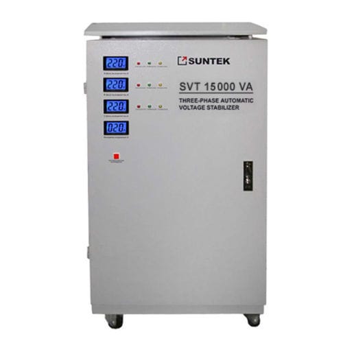 Estabilizador de tensión trifásico - SUNTEK SVT 15000 VA - Electrosheriff - automático