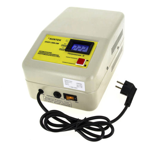Estabilizador de tensión monofásico - SUNTEK 1000 VA EM - Electrosheriff - trifásico / automático