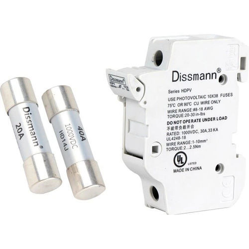 Fusible para aplicaciones fotovoltaicas - HD10 series - Shenzhen Deer Electronic Co.,Ltd. - cilíndrico / de acción rápida / clase aR