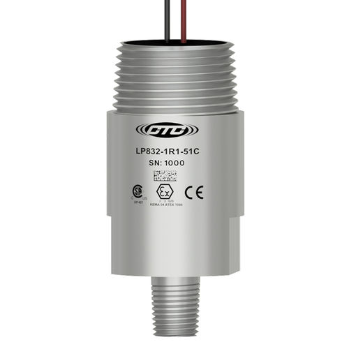 Sensor de vibración por corrientes de Foucault - LP832-XXX-5XC - CTC - para vigilancia de máquinaria / con medidor de temperatura
