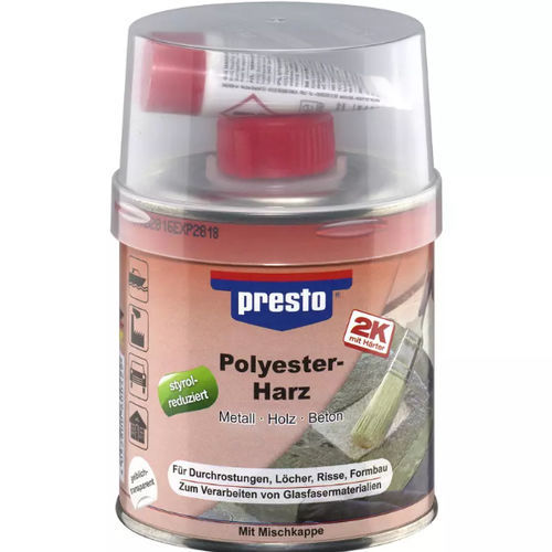 Resina de poliéster - presto - European Aerosols GmbH - para madera / resistente al agua
