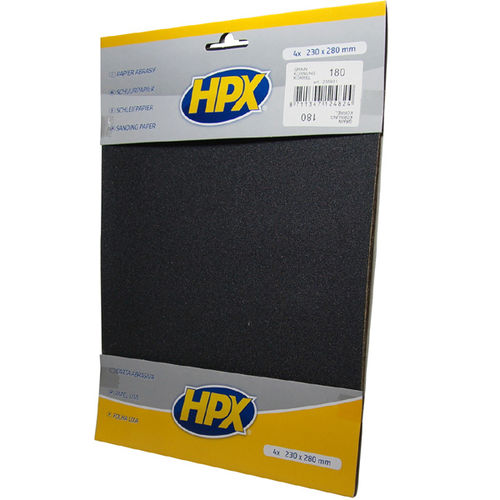 Papel de lija de óxido de aluminio - HPX - European Aerosols GmbH - resina / para madera / de pintura