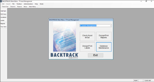 Software de gestión de activos - BACKTRACK - TEKLYNX - de desarollo / de mando / para informes