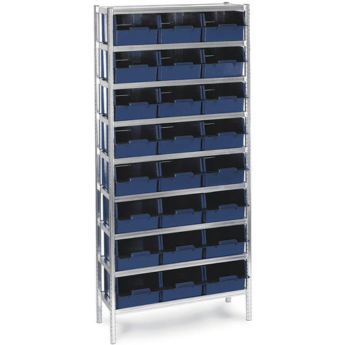 Sistema de estanterías para depósito de almacenamiento - 8-2000 - raaco Germany Handels GmbH - con tablas / de acero galvanizado / de polipropileno