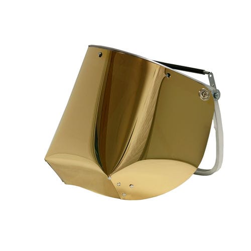 Visera de protección dorada - GFKVI210 - Rudolf Uhlen GmbH - contra la radiación UV / de alta temperatura / antiproyecciones
