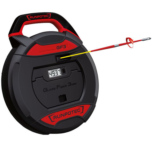 Tiracables con contador - GF3 - Runpotec GmbH - de fibra de vidrio / portátil