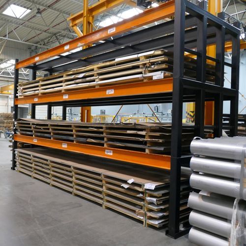 Sistema de estanterías para depósito de almacenamiento - Logimax Polska Sp. z o.o. - modular / a medida / de chapas metálicas