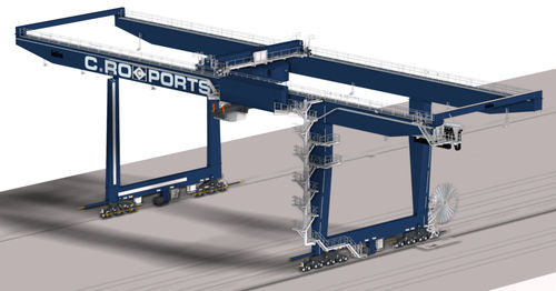 Pórtico en riel - RMG / ARMG - Künz GmbH - para contenedores / de riel doble