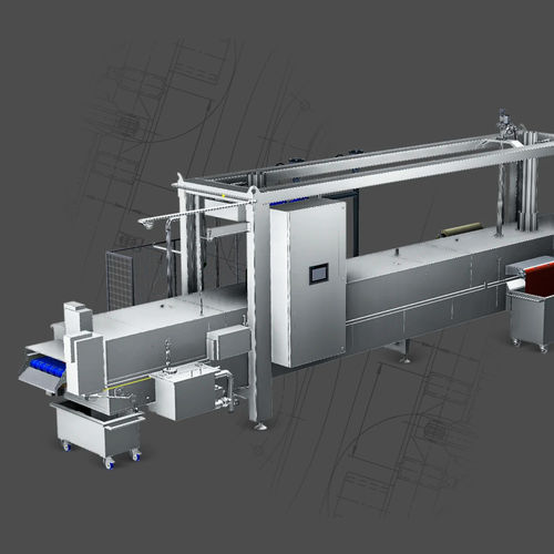 Freidora industrial continua - ECOFRY MY2023 - MTS srl - de hortalizas / para aperitivos / de carne