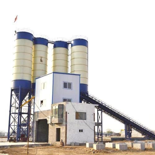 Planta de hormigón estacionaria - YG series - Zhengzhou Yugong Construction Machinery Co., Ltd. - compacta / con transportador de cinta / continua