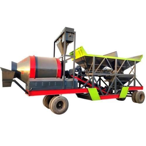 Planta de hormigón móvil - YG series - Zhengzhou Yugong Construction Machinery Co., Ltd. - de 2 ejes / compacta / con transportador de cinta