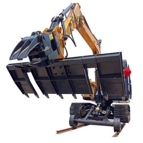 Pinza de manipulación y compresión para excavadora - Zhengzhou Yugong Construction Machinery Co., Ltd. - para maquinaria de construcción / para vehículo ferroviario / de orugas