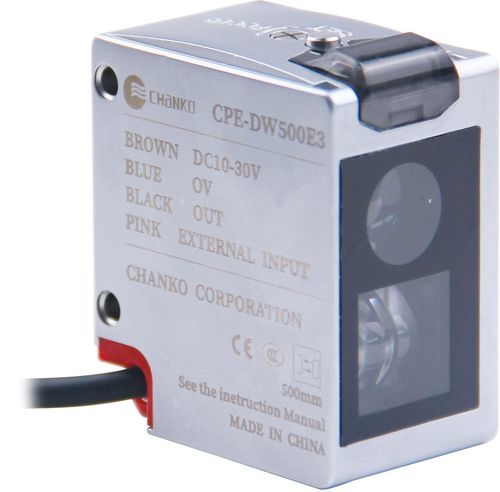 Sensor fotoeléctrico de reflexión directa - CPE-DW500E3 - CHANKO SENSOR - cuadrado / de luz blanca / analógico