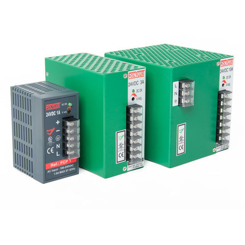 Alimentación eléctrica en riel DIN - FCPB series - POLYLUX - AC/DC / estabilizada / con protección contra cortocircuitos