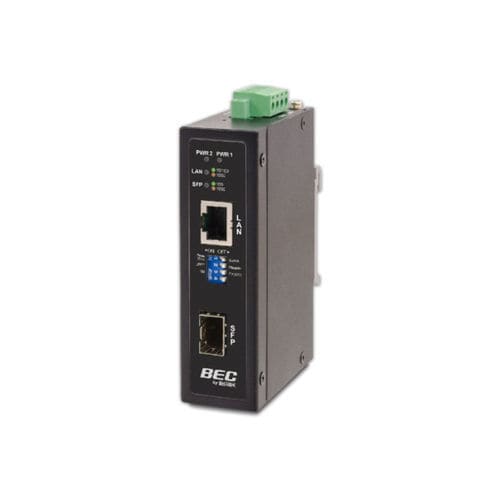 Convertidor multimedias gigabit - MDC 1001G - BEC Technologies - Ethernet / Gigabit Ethernet / en riel DIN