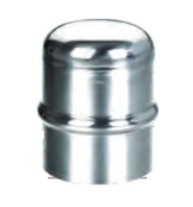 Capuchón de extremo sin rosca - 501 06 1000 03 - Airpipe Europe - redondo / de acero inoxidable / sin silicona