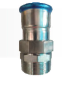 Adaptador hidráulico para tubos - 542 49 0000 02 - Airpipe Europe - macho / sin silicona / de acero inoxidable