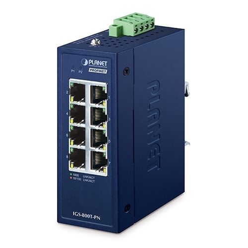 Conmutador Ethernet no administrable - IGS-800T-PN - PLANET Technology Corp. - 8 puertos / Gigabit Ethernet / ProfiNet